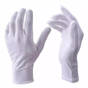 lady size cotton gloves