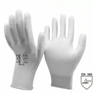 White PU Coated Painting Gloves